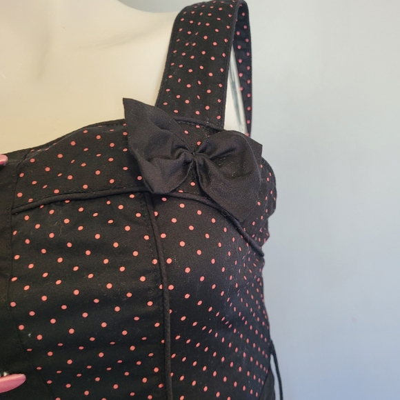 Hell Bunny Martie Polka Dot Dress, VGUC, Size XS - Picture 2 of 12